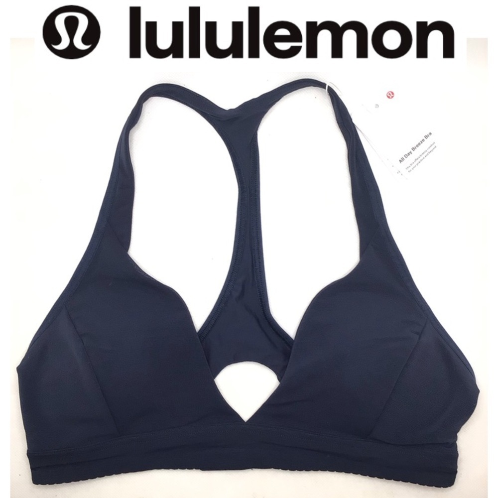 Lululemon All Day Breeze Sports Bra- True Navy Size 6